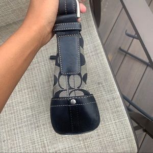 Used Coach signature Black Duffel handbag